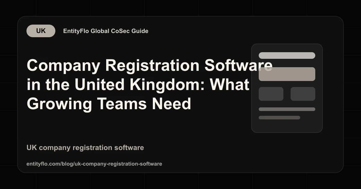 Company Registration Software in the United Kingdom: What Growing Teams Need