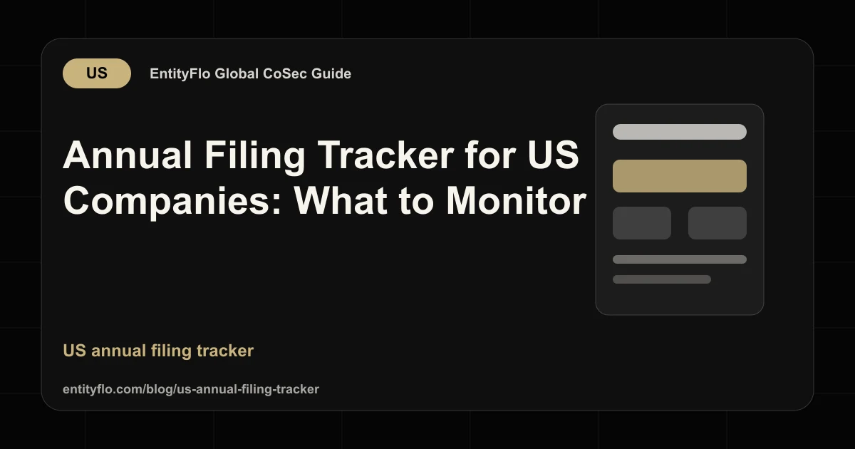 Annual Filing Tracker for US Companies: What to Monitor